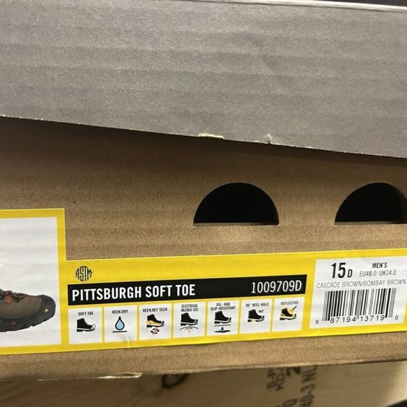 Keen Pittsburg Soft Toe Work Boot Mens Size 15 M